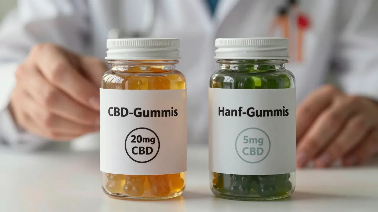 CBD-Gummis oder Hanf-Gummis: Was hilft besser bei Schmerzen?