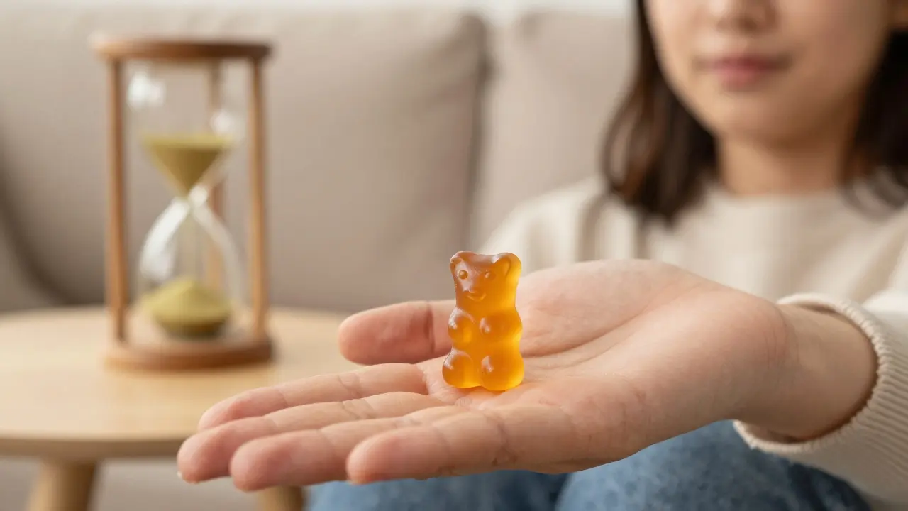 Sicherer THC-Konsum mit niedriger Dosis und Sanduhr