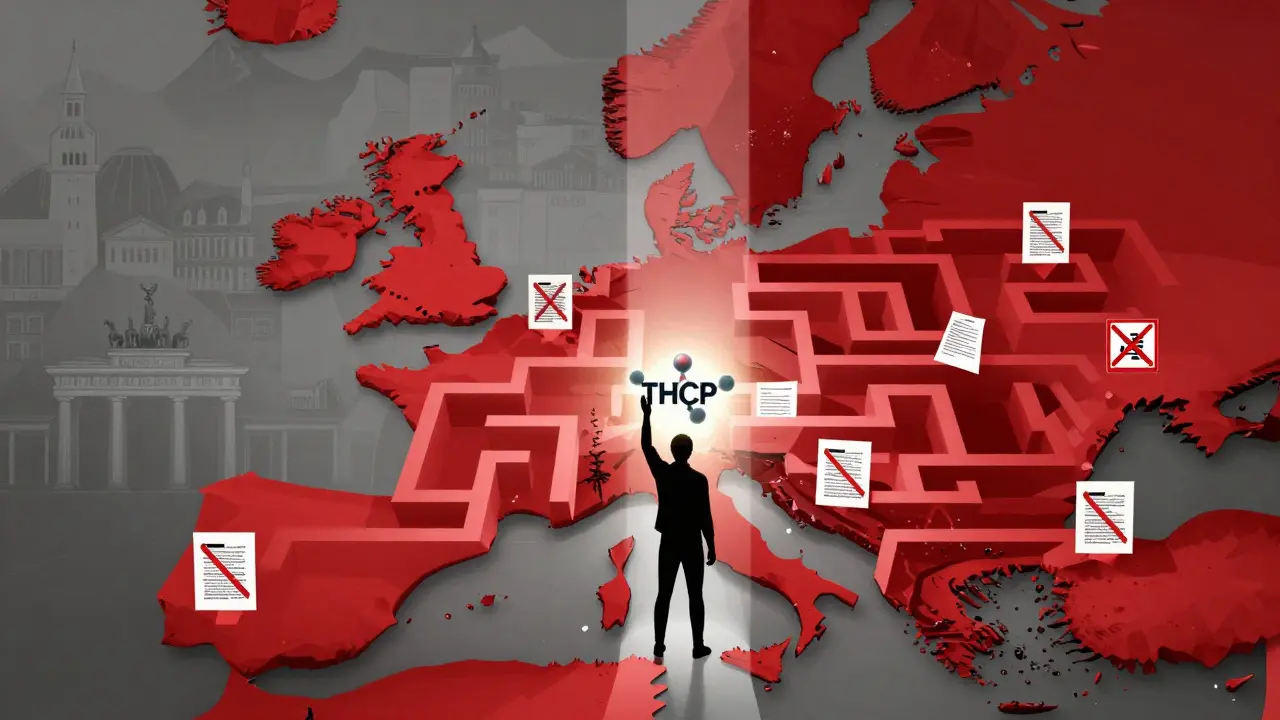 Konzeptkunst: Labyrinth der europäischen Gesetze und Risiken