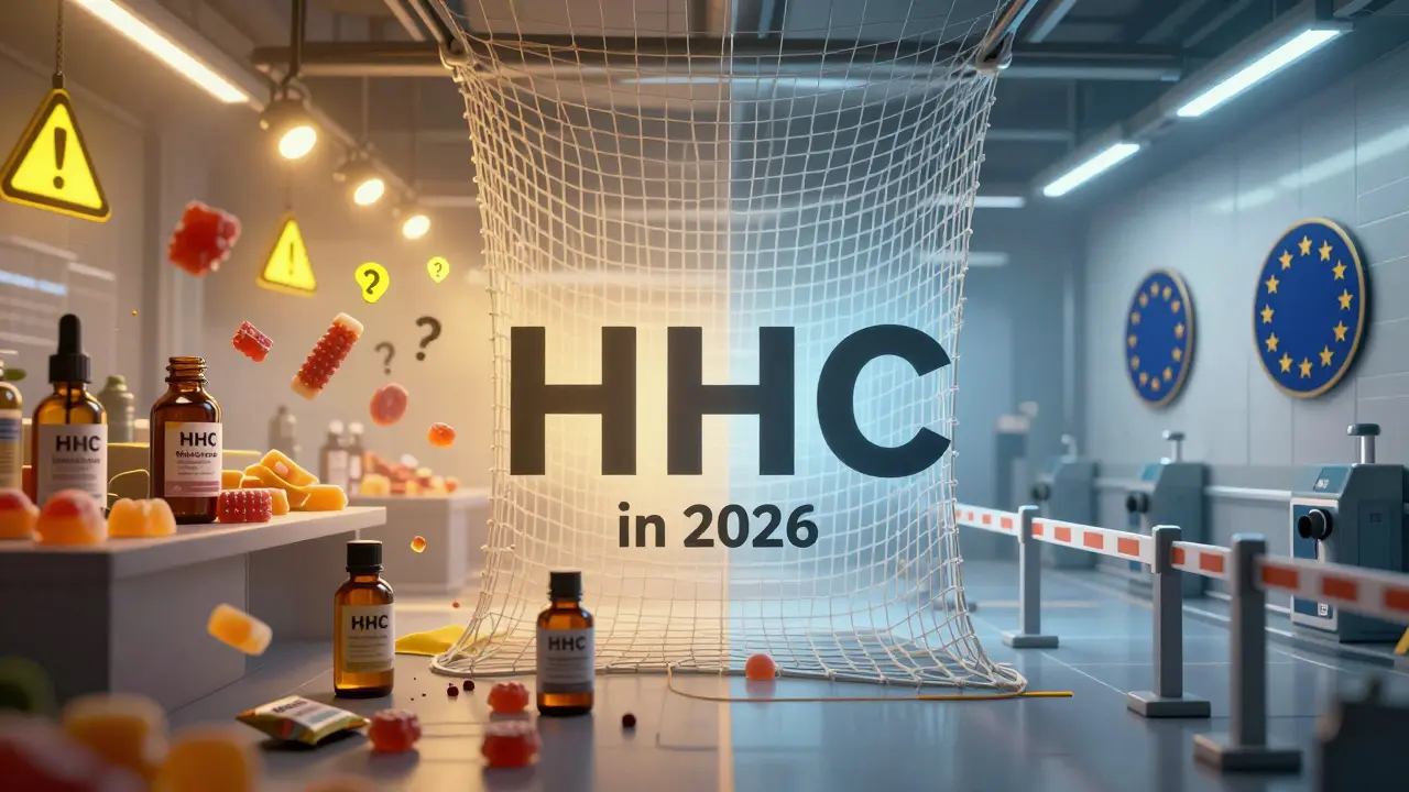 Symbolische Darstellung der zukünftigen Regulierung von HHC